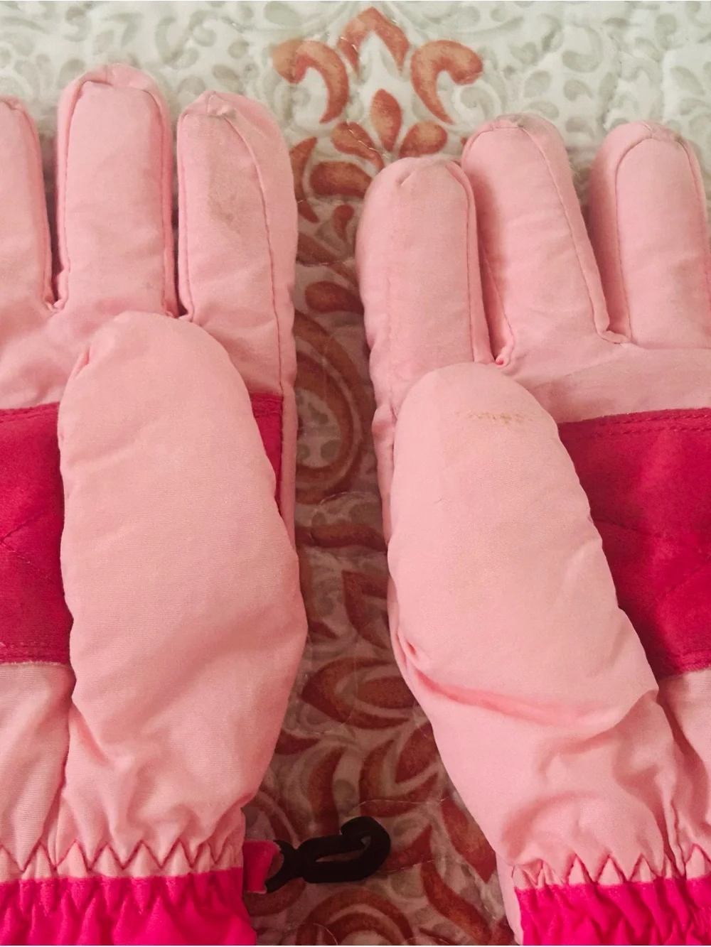 Gymboree Polar Pink Two-Tone Kids Winter Mittens